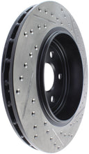 Load image into Gallery viewer, StopTech 12-15 Jeep Cherokee SRT8 Sport Slotted &amp; Drilled Rear Passenger Side Rotor

