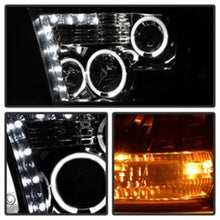 Load image into Gallery viewer, Spyder Dodge Ram 1500 09-14 10-14 Projector Headlights Halogen- LED Halo LED- Smke PRO-YD-DR09-HL-SM
