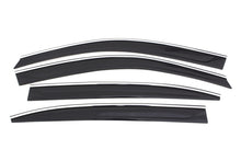 Load image into Gallery viewer, AVS 13-17 Honda Accord Ventvisor Low Profile Deflectors 4pc - Smoke w/Chrome Trim
