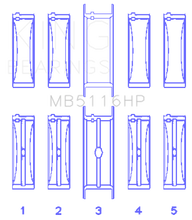 Load image into Gallery viewer, King Chrysler 426CI/440CI V8 OHV1 Main Bearing Set
