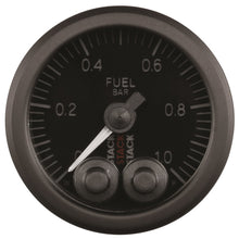 Load image into Gallery viewer, Autometer Stack 52mm 0-1 Bar M10 Male Pro-Control Fuel Pressure Gauge - Black
