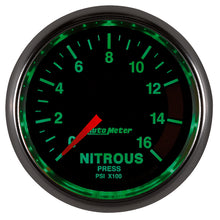 Load image into Gallery viewer, Autometer GS 2 1/16in. 1600PSI Nitrous Fuel Pressure Gauge

