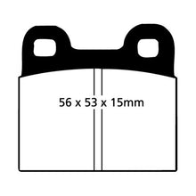 Load image into Gallery viewer, EBC 71-79 Volkswagen Beetle 1.3 (1300) Yellowstuff Front Brake Pads
