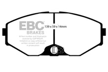 Load image into Gallery viewer, EBC 93-97 Infiniti J30 3.0 Greenstuff Front Brake Pads
