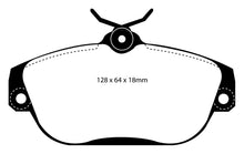 Load image into Gallery viewer, EBC 91-93 Volvo 740 2.3 (ABS) (Girling) Redstuff Front Brake Pads

