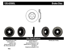 Load image into Gallery viewer, StopTech 08-09 Infiniti EX35 / 05-08 G35 / 09 G37 / 06-09 M35/M45 Drilled Left Front Rotor
