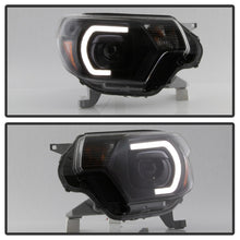 Load image into Gallery viewer, xTune Toyota Tacoma 12-15 Headlights - Light Bar DRL - Black PRO-JH-TTA12-LBDRL-BK
