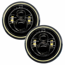 Load image into Gallery viewer, Oracle 7in High Powered LED Headlights - Black Bezel - White

