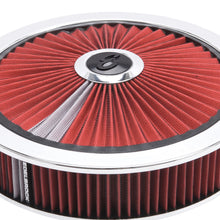 Load image into Gallery viewer, Edelbrock Air Cleaner Pro-Flo High-Flow Series Round Filtered Top Cloth Element 14In Dia X 3 125In
