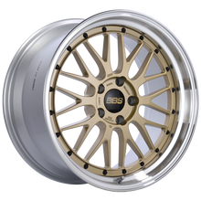 Load image into Gallery viewer, BBS LM 19x10 5x120 ET25 Gold Center Polished Lip Wheel -82mm PFS/Clip Required
