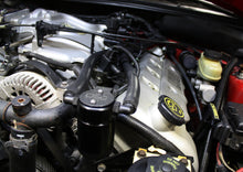 Load image into Gallery viewer, J&amp;L 99-04 Ford Mustang SVT Cobra Driver Side Oil Separator 3.0 - Black Anodized
