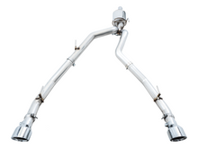 Load image into Gallery viewer, AWE Tuning 09-18 RAM 1500 5.7L (w/Cutouts) 0FG Dual Rear Exit Cat-Back Exhaust - Chrome Silver Tips
