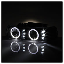Load image into Gallery viewer, xTune Chevy Silverado 1500/2500 99-02 Bumper Projector Headlights - LED - Black PRO-JH-CSIL99-SET-BK
