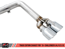 Load image into Gallery viewer, AWE Tuning 2015+ Dodge Challenger 6.4L/6.2L SC Track Edition Exhaust - Quad Chrome Silver Tips
