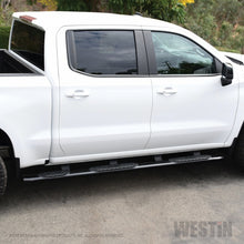 Load image into Gallery viewer, Westin 2019 Chevrolet Silverado/Sierra 1500 CC (5.5ft) PRO TRAXX 5 WTW Oval Nerf Step Bars - Black
