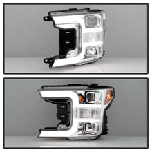 Load image into Gallery viewer, Spyder Signature Ford F150 18-19 (Halogen Model) Projector Headlights - Chrome (PRO-YD-FF15018-LB-C)
