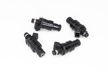 Load image into Gallery viewer, DeatschWerks Universal 550cc Low Impedance 11mm Upper Injector - Set of 4
