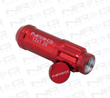 Load image into Gallery viewer, NRG 700 Series M12 X 1.25 Steel Lug Nut w/Dust Cap Cover Set 21 Pc w/Locks &amp; Lock Socket - Red
