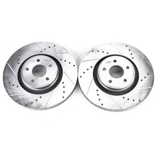 Load image into Gallery viewer, Power Stop 13-18 Ford Focus Front Evolution Drilled &amp; Slotted Rotors - Pair
