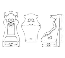 Load image into Gallery viewer, NRG FIA Competition Seat w/ Competition Fabric/ FIA homologated/ Head Containment - Medium
