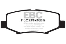 Load image into Gallery viewer, EBC 06-11 Dodge Nitro 3.7 Ultimax2 Rear Brake Pads
