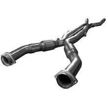 Load image into Gallery viewer, Kooks 09-14 Cadillac CTS-V Sedan/Wagon (Not Coupe) LS9 6.2L 3in x 2 1/2in OEM Out X-Pipe w/GREEN Cat
