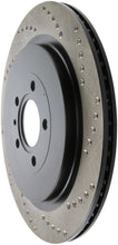 Load image into Gallery viewer, StopTech Premium High Carbon 13-14 Ford Mustang/Shelby GT500 Left Rear Disc Drilled Brake Rotor
