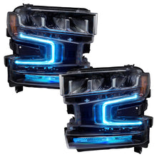 Load image into Gallery viewer, Oracle 19-21 Chevy Silverado 1500 RGB+W Headlight DRL Upgrade Kit - ColorSHIFT w/o Controller
