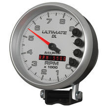 Load image into Gallery viewer, AutoMeter Gauge Tach 5in. 9K RPM Pedestal Datalogging Ultimate Dl Playback Silver

