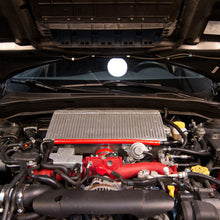 Load image into Gallery viewer, Mishimoto Subaru 08-15 WRX STi Top-Mount Intercooler Kit - Powder Coated Silver &amp; Blue Hoses
