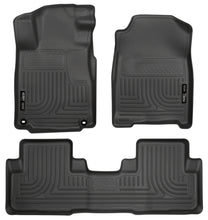 Load image into Gallery viewer, Husky Liners 2012 Honda CR-V WeatherBeater Combo Black Floor Liners
