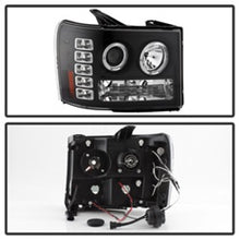 Load image into Gallery viewer, Spyder GMC Sierra 1500/GMC Sierra Denali 08-13 Projector LED Halo- LED Blk PRO-YD-GS07-HL-BK

