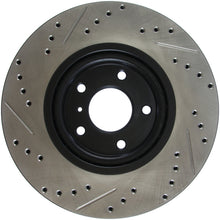 Load image into Gallery viewer, StopTech 06-07 350Z / 05-07 G35 exp Sport/ 06-07 G35X SportStop Slotted &amp; Drilled Front Left Rotor
