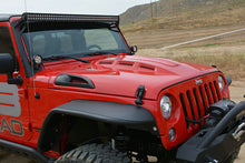 Load image into Gallery viewer, DV8 Offroad 07-18 Jeep Wrangler JK Metal Heat Dispersion Hood - Primer Black
