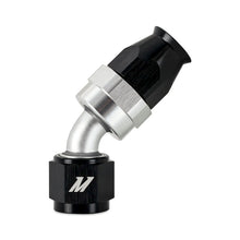 Load image into Gallery viewer, Mishimoto Aluminum PTFE -4AN 45 Degree Fitting Black
