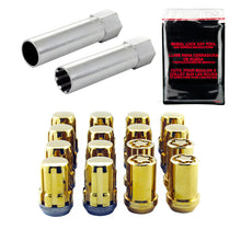 Load image into Gallery viewer, McGard SplineDrive Tuner 4 Lug Install Kit w/Locks &amp; Tool (Cone) M12X1.25 / 13/16 Hex - Gold
