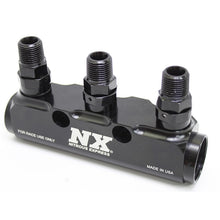 Load image into Gallery viewer, Nitrous Express Fuel Log 3 Port w/ Fittings
