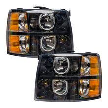Load image into Gallery viewer, Oracle Lighting 07-13 Chevrolet Silverado Assembled Halo Headlights Round Style - Blk Housing -Red
