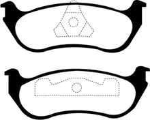 Load image into Gallery viewer, EBC 95-97 Ford Crown Victoria 4.6 (ABS) (Steel PisTons) Greenstuff Rear Brake Pads

