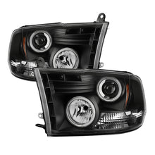Load image into Gallery viewer, Spyder Dodge Ram 1500 09-14 Projector Headlights Halogen- CCFL Halo LED - Blk PRO-YD-DR09-CCFL-BK
