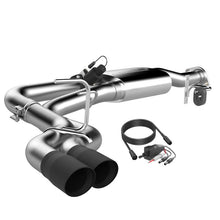 Load image into Gallery viewer, QTP 15-18 Ford F-150 CC/EC Standard Bed 304SS Screamer Cat-Back Exhaust w/3.5in Black Tips
