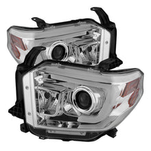 Load image into Gallery viewer, Spyder Toyota Tundra 2014-2016 Projector Headlights Light Bar DRL Chrome PRO-YD-TTU14-DRL-C
