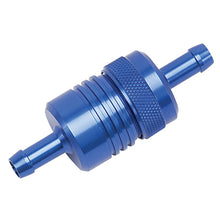 Load image into Gallery viewer, Russell Performance Blue Street Fuel Filter (3in Length 1-1/8in diameter 5/16in inlet/outlet)
