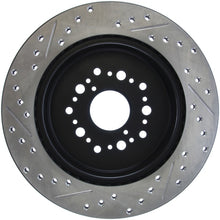 Load image into Gallery viewer, StopTech Power Slot 93-97 Lexus GS Series/95-00 LS400/92-00 SC400 Rear Left Drilled &amp; Slotted Rotor
