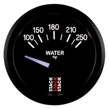 Load image into Gallery viewer, Autometer Stack 52mm 100-250 Deg F 1/8in NPTF Electric Water Temp Gauge - Black
