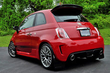 Load image into Gallery viewer, Rally Armor 12-18 Fiat 500 (Pop/Sport/Lounge/Abarth) Black UR Mud Flap w/ Red Logo
