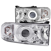 Load image into Gallery viewer, ANZO 1994-2001 Dodge Ram Projector Headlights w/ Halo Chrome
