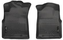 Load image into Gallery viewer, Husky Liners 05-15 Toyota Tacoma Crew/Extended/Standard Cab WeatherBeater Front Black Floor Liners
