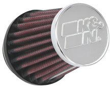 Load image into Gallery viewer, K&amp;N Universal Chrome Filter 1 9/16 inch FLG / 2 5/8 inch Bottom / 2 inch Top / 3 inch Height
