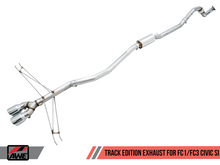 Load image into Gallery viewer, AWE Tuning 2016+ Honda Civic Si Track Edition Exhaust w/Front Pipe &amp; Triple Chrome Silver Tips
